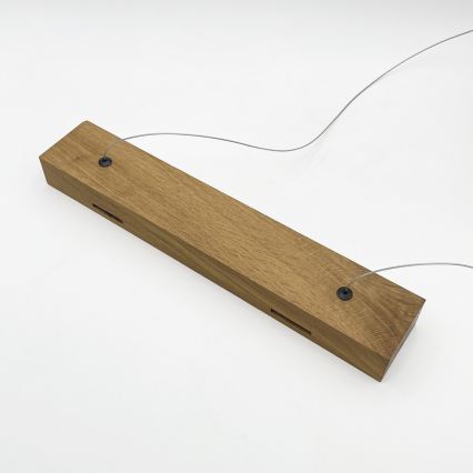 LED-kroonluchter aan kabel VERDE LED/18W/230V 3000K 76 cm eik