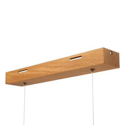 LED-kroonluchter aan kabel VERDE LED/18W/230V 3000K 76 cm eik