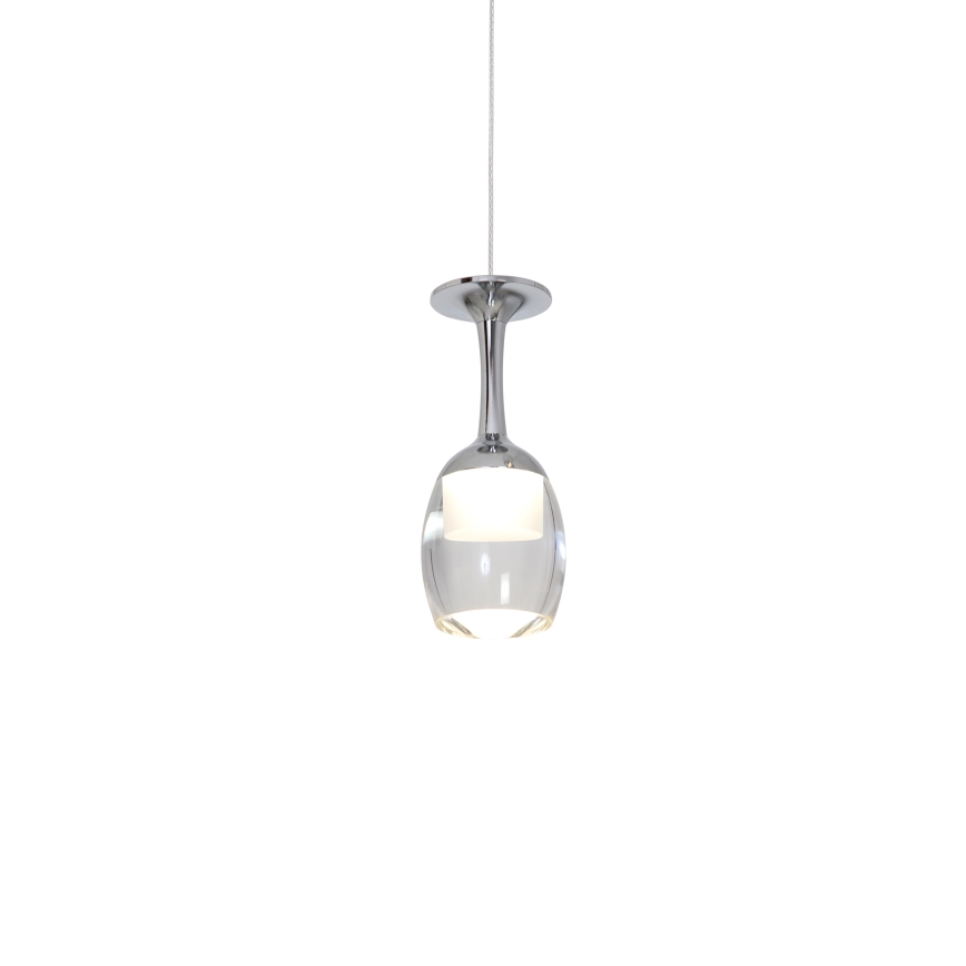 LED Kroonluchter aan koord COPPA 1xLED/5W/230V
