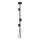 LED-kroonluchter aan stang COMFORT 6xLED/5W/230V zwart