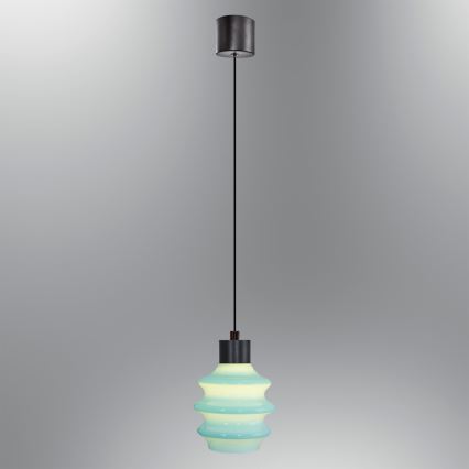 LED-kroonluchter met kabel CACTUS LED/3W/230V 3000K zwart/blauw