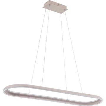 LED-kroonluchter met kabel CASHMERE LED/80W/230V 30x100 cm wit