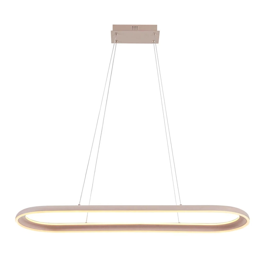 LED-kroonluchter met kabel CASHMERE LED/80W/230V 30x100 cm wit