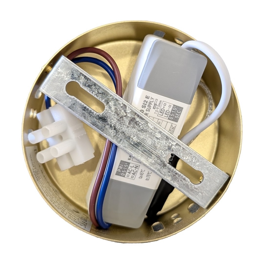 LED-kroonluchter met kabel LAGOS LED/8W/230V goudkleurig