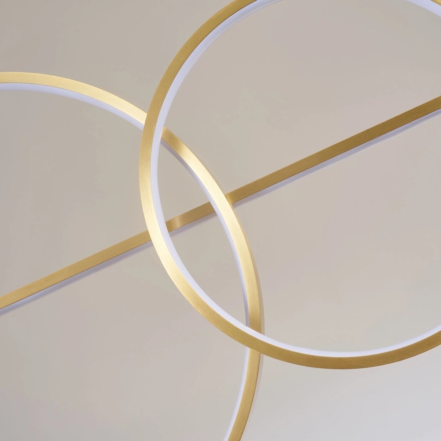 LED-kroonluchter met kabel LAURA LED/42W/230V goudkleurig