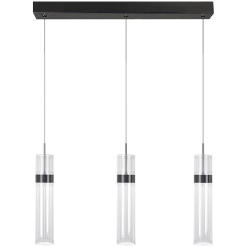LED-kroonluchter met kabelophanging AMBIENTE 3xLED/6W/230V 3000/4000/6000K zwart