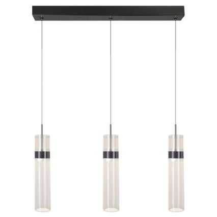 LED-kroonluchter met kabelophanging AMBIENTE 3xLED/6W/230V 3000/4000/6000K zwart