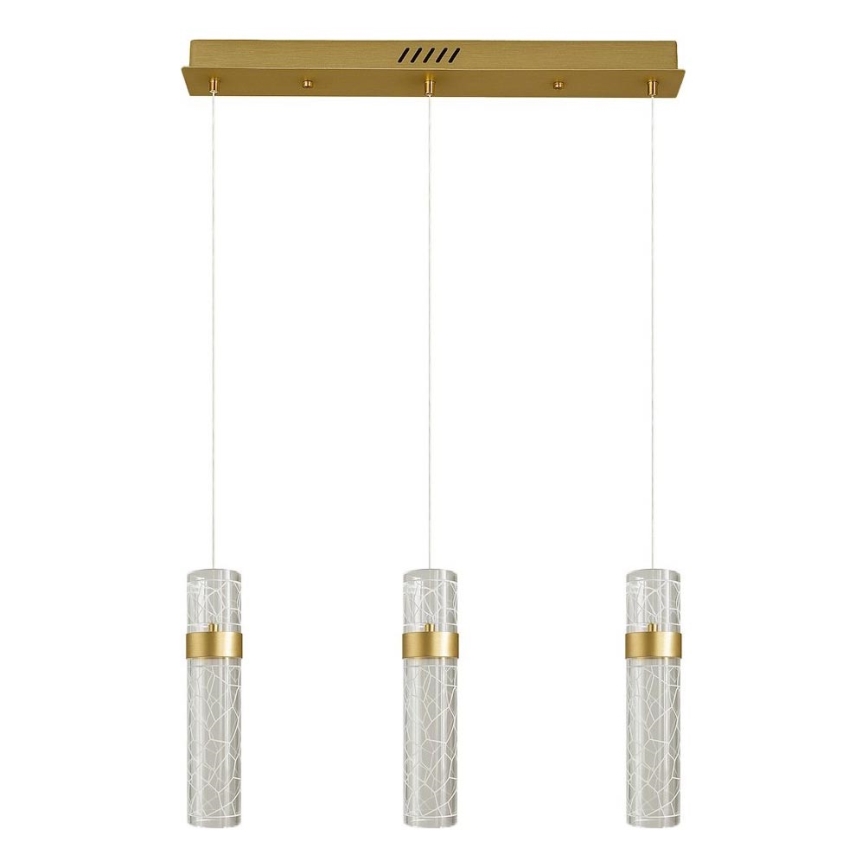 LED-kroonluchter met kabelophanging LAGOS LED/24W/230V goud