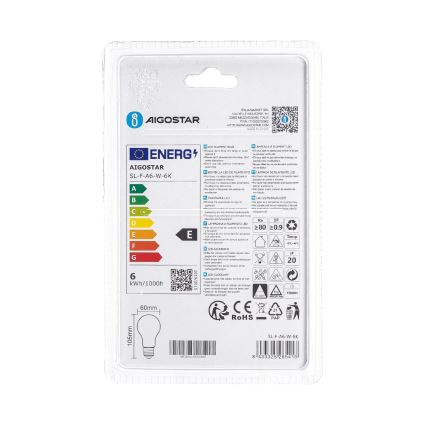 LED-lamp A60 E27/6W/230V 6500K 330° - Aigostar
