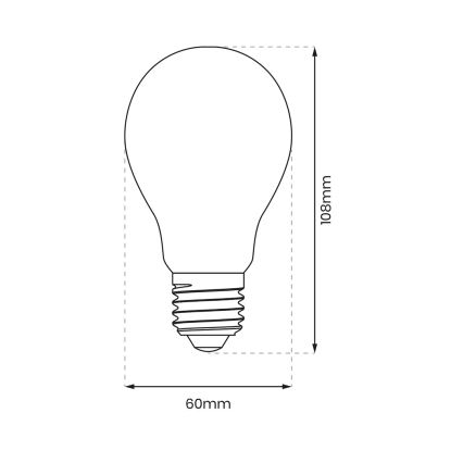 LED Lamp A60 E27/8W/230V 4000K