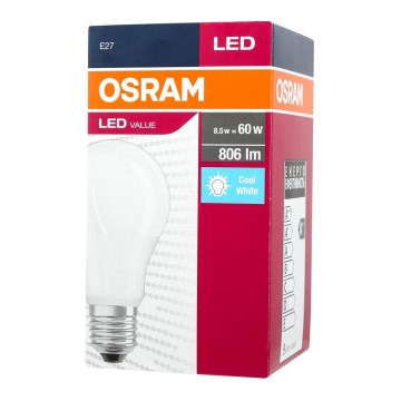 LED Lamp A60 E27/9,5W/230V 4000K - Osram