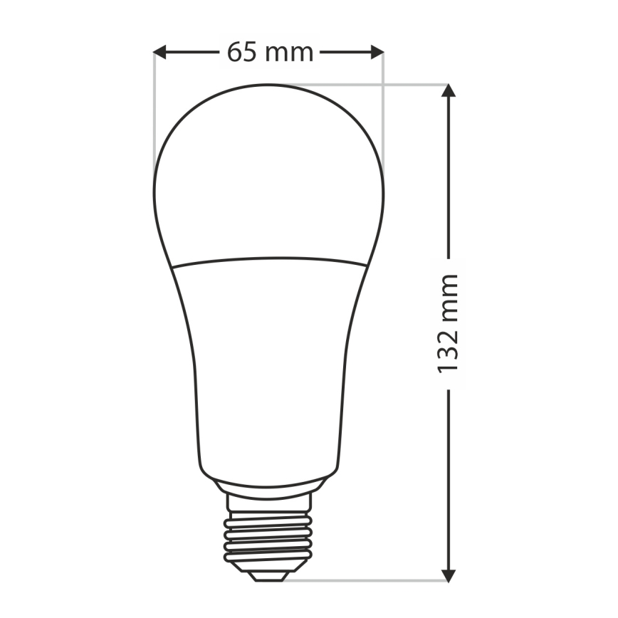 LED Lamp A65 E27/18W/230V 4200K