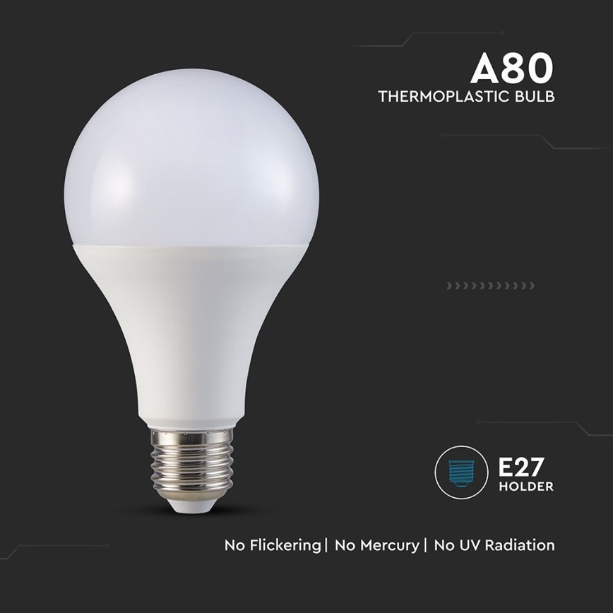 LED Lamp A80 E27/20W/230V 3000K