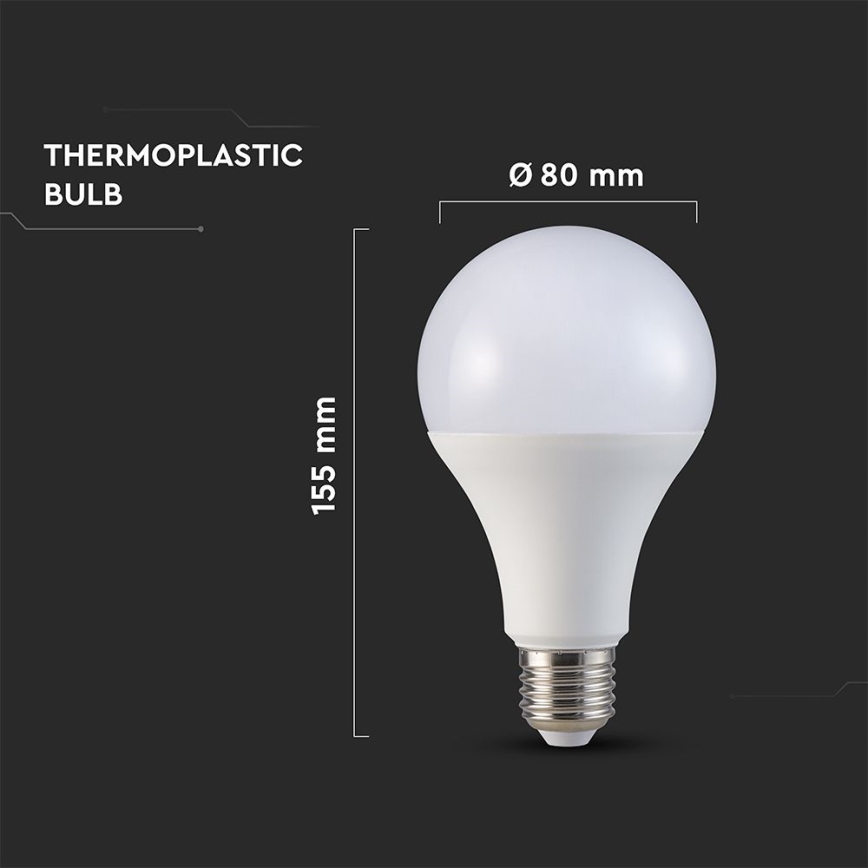 LED Lamp A80 E27/20W/230V 3000K
