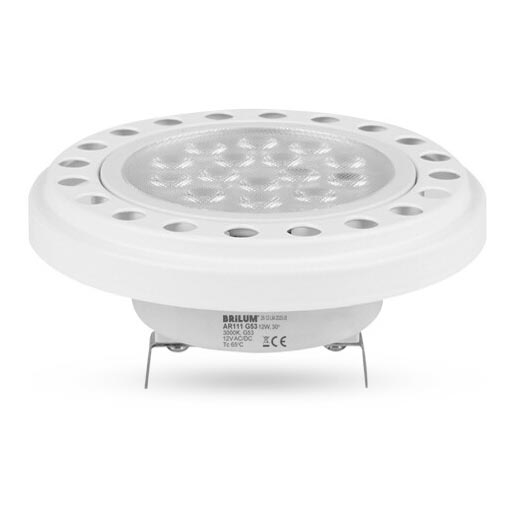 LED Lamp AR111 G53/12W/12V 3000K wit 30°