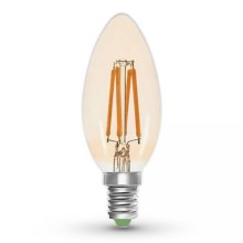 LED Lamp CLASIC AMBER C35 E14/5W/230V 2200K -  Brilagi