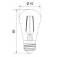 LED Lamp CLASIC ONE ST45 E27/1W/230V 3000K -  Brilagi