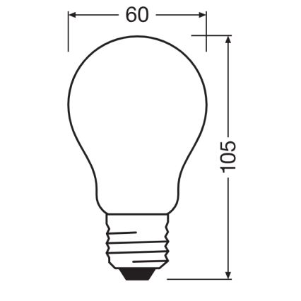 LED-lamp CLASSIC FILAMENT A60 E27/7,2W/230V 2700K - Ledvance