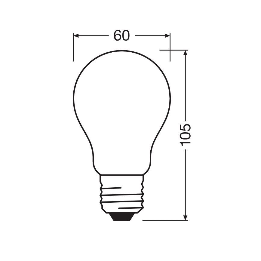 LED-lamp CLASSIC FILAMENT A60 E27/7,2W/230V 2700K - Ledvance