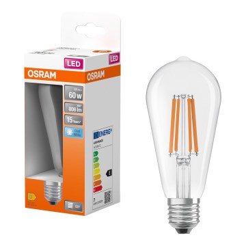 LED-lamp CLASSIC FILAMENT E27/6,5W/230V 4000K - Osram