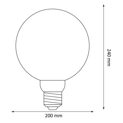 LED Lamp DECO VINTAGE G200 E27/4W/230V 1800K