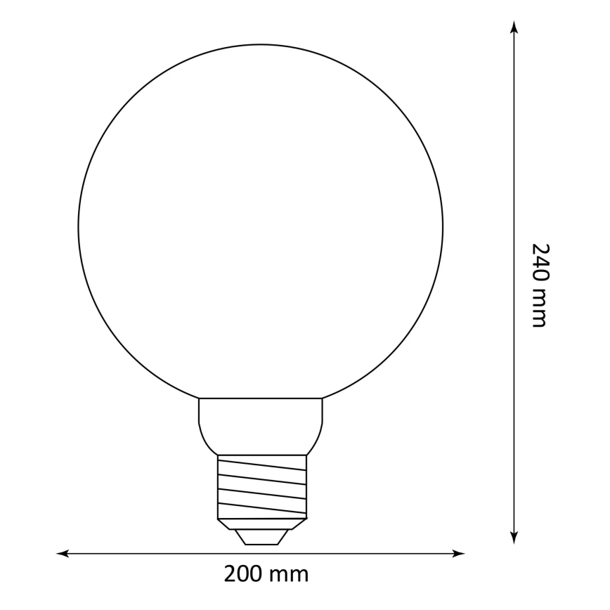 LED Lamp DECO VINTAGE G200 E27/4W/230V 1800K
