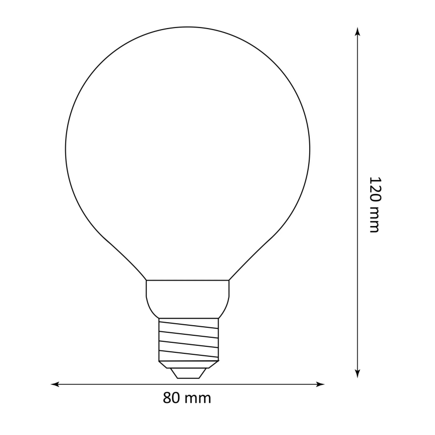 LED Lamp DECO VINTAGE G80 E27/4W/230V 1800K