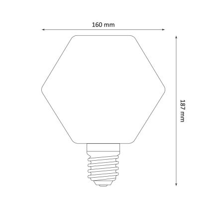 LED Lamp DECO VINTAGE LB160 E27/4W/230V 1800K