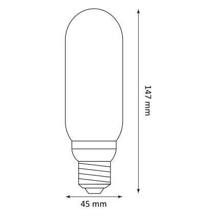 LED Lamp DECO VINTAGE T45 E27/4W/230V 1800K