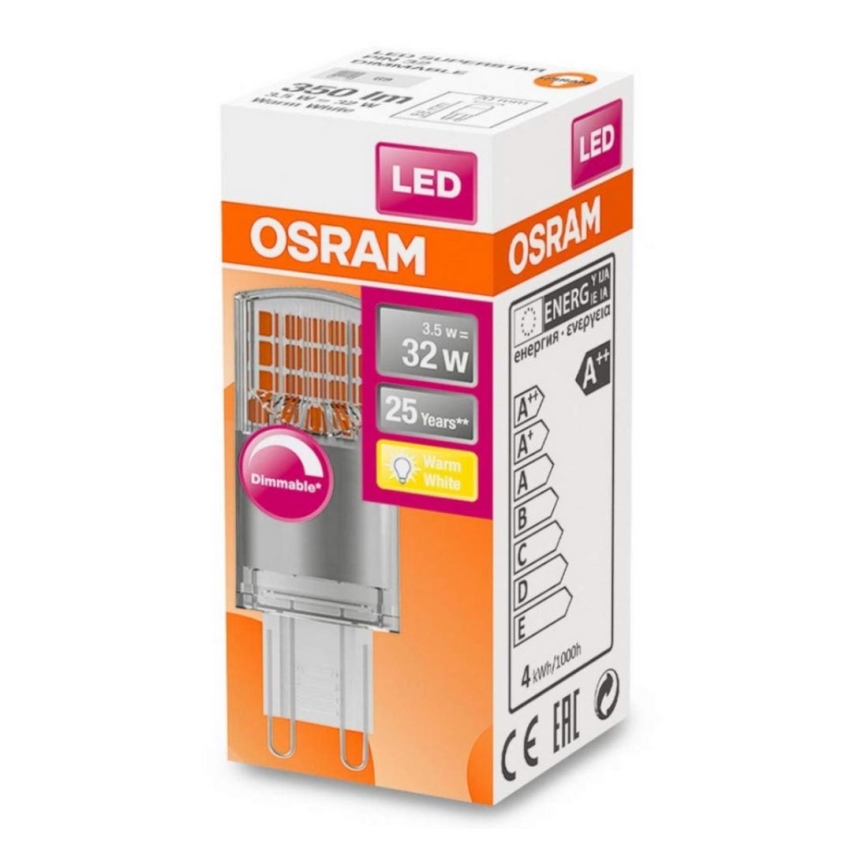 LED Lamp dimbaar G9/3,5W/230V 2700K - Osram