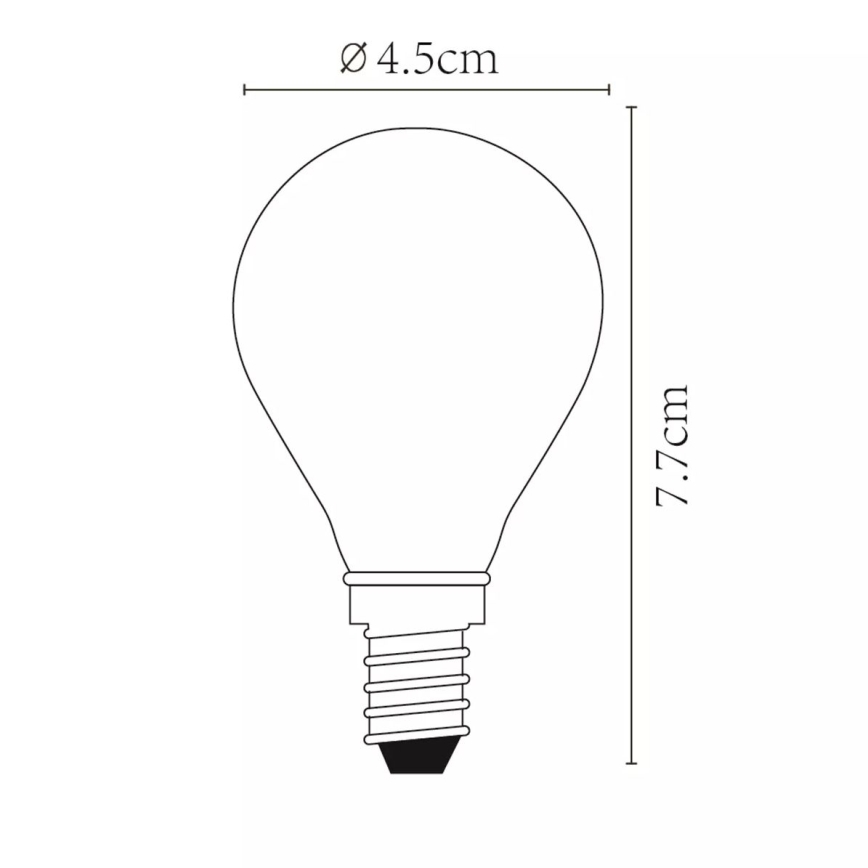 LED Lamp dimbaar P45 E14/4W/230V - Lucide 49022/04/60