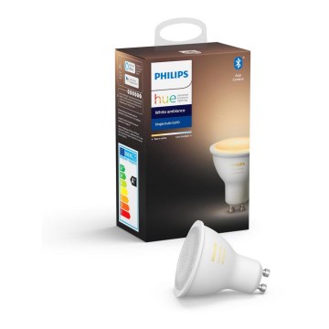 LED Lamp dimbaar Philips Hue WHITE AMBIANCE 1xGU10/4,3W/230V