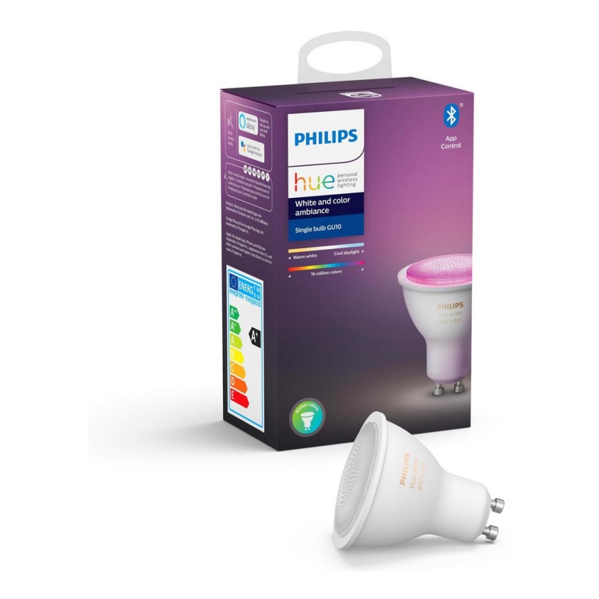 LED Lamp dimbaar Philips Hue WHITE AND COLOR AMBIANCE GU10/5,7W/230V  2000-6500K