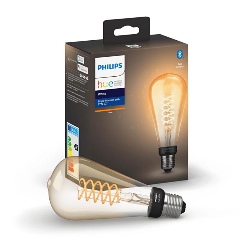 Gelach Articulatie onthouden LED Lamp dimbaar Philips Hue WHITE FILAMENT ST72 E27 / 7W / 230V 2100K |  Lumimania