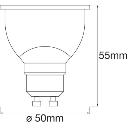 LED Lamp dimbaar SMART + GU10 / 5W / 230V 2.700K - Ledvance