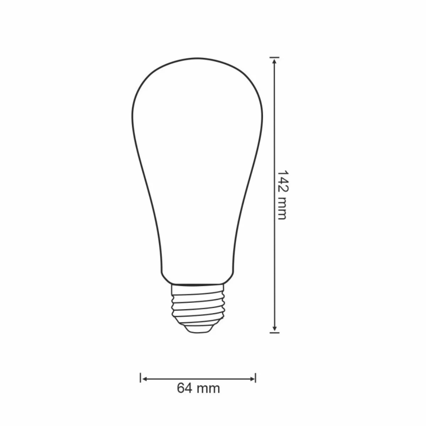 LED Lamp dimbaar VINTAGE ST64 E27/5,5W/230V 1800-2700K Wi-fi Tuya