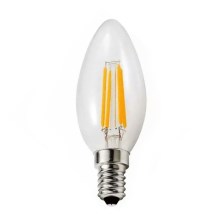 LED Lamp E14/4W/230V 2700K kaars