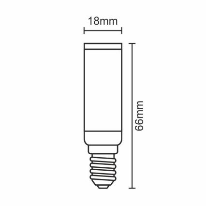 LED Lamp E14/7W/230V 2700K