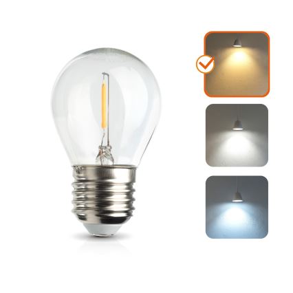 LED-lamp E27/1,3W/230V 2700K