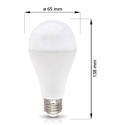 LED Lamp E27/18W/230V 4000K