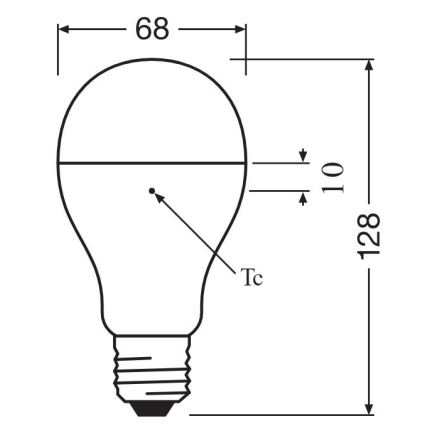 LED Lamp E27/19W/230V 2700K - Osram