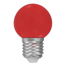 LED Lamp E27/1W/230V rood