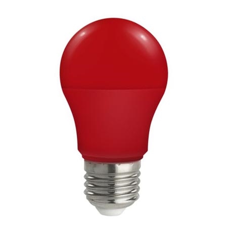 LED Lamp E27/5W/230V rood