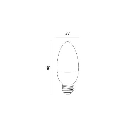 LED Lamp E27/6W/230V 3000K