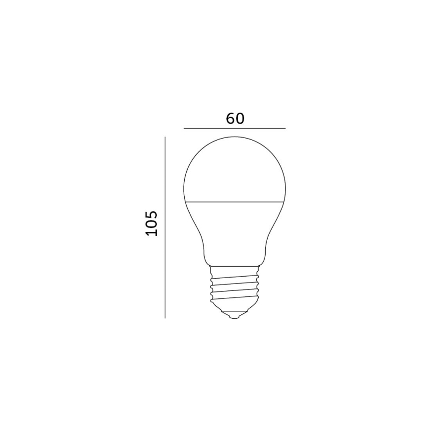 LED Lamp E27/8,5W/230V 4000K