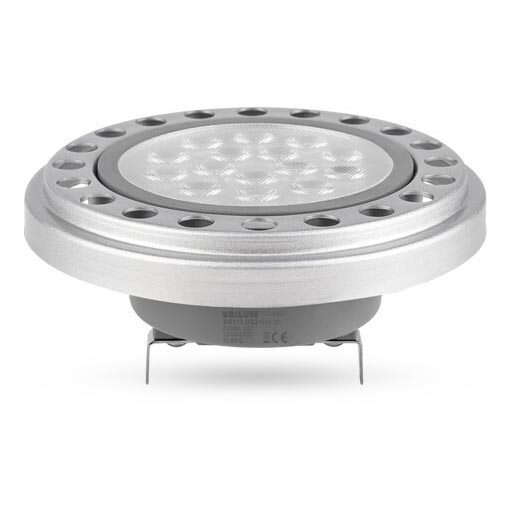 LED Lamp ECOLINE AR111 G53/12W/12V 3000K 30° zilver - Brilagi