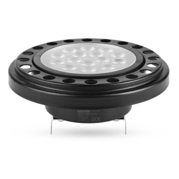 LED Lamp ECOLINE AR111 G53/12W/12V 3000K 30° zwart - Brilagi