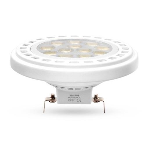LED Lamp ECOLINE AR111 G53/12W/12V 4000K 30° wit - Brilagi