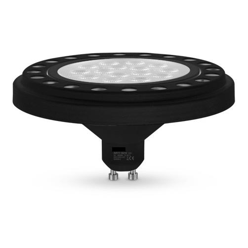 LED Lamp ECOLINE AR111 GU10/15W/230V 3000K 30° zwart - Brilagi