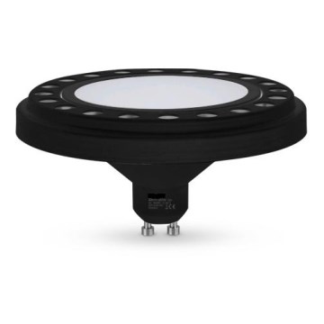 LED Lamp ECOLINE AR111 GU10/15W/230V 4000K 30° zwart - Brilagi